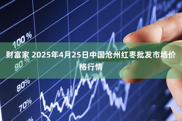 财富家 2025年4月25日中国沧州红枣批发市场价格行情