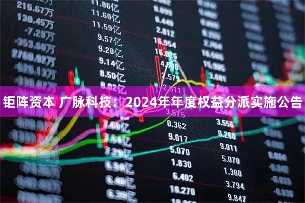 钜阵资本 广脉科技：2024年年度权益分派实施公告