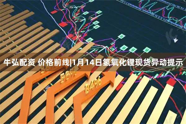 牛弘配资 价格前线|1月14日氢氧化锂现货异动提示